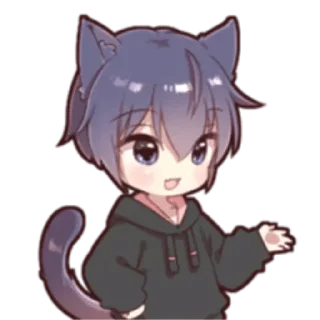Telegram sticker ⭐ кошкомальчик :: @fStikBot