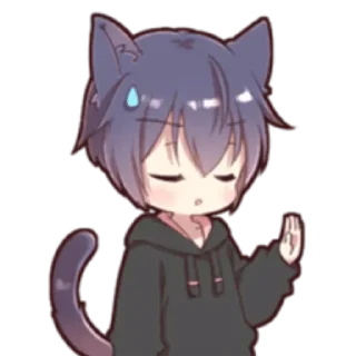 Telegram sticker ⭐ кошкомальчик :: @fStikBot