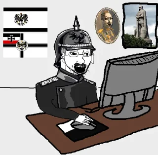 Телеграм стикер 🇩🇪 @wojak_history | GERMANY