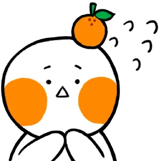 Telegram sticker 🍊 몽땅티콘