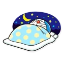 Telegram sticker 😴 Doraemon
