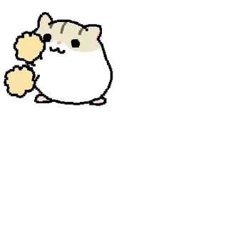 Sticker 💬 꼬물꼬물 햄랑이 By @KakaoEmoticon