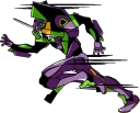 Telegram sticker 👣 EVANGELION :: @line_stickers