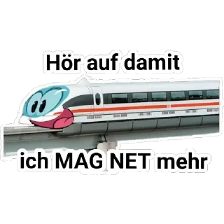 Telegram sticker 🚝 Deutsche Bahn Memes