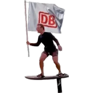 Telegram sticker 🏳️ Deutsche Bahn Memes