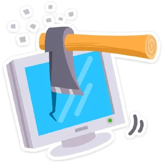 Video sticker 😡 Офисный бардак @vkspoilertg