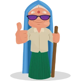 Telegram sticker 👵 हरियाणवी अम्मा @PunjabiSticker