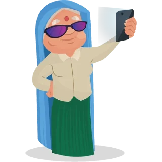 Telegram sticker 👵 हरियाणवी अम्मा @PunjabiSticker
