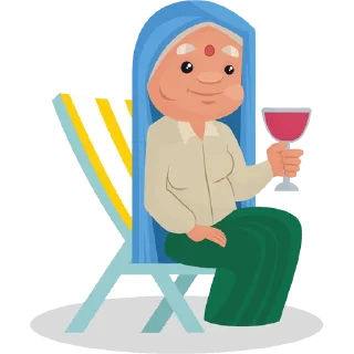 Telegram sticker 👵 हरियाणवी अम्मा @PunjabiSticker
