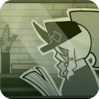 Telegram sticker 📚 стикеры с danger au fpe ⚠️🖤🩸