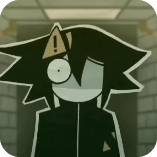 Sticker 😶 стикеры с danger au fpe ⚠️🖤🩸