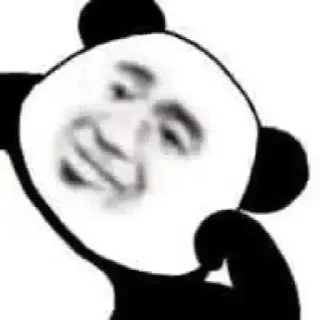 Video sticker 😣 熊猫头✅贴纸大全：@aodi911