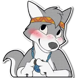Телеграм стикер 😊 WolfPupTKStickers