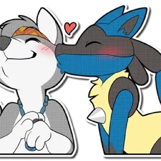 Телеграм стикер 😊 WolfPupTKStickers