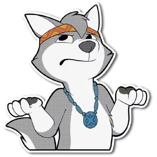 Телеграм стикер 😊 WolfPupTKStickers