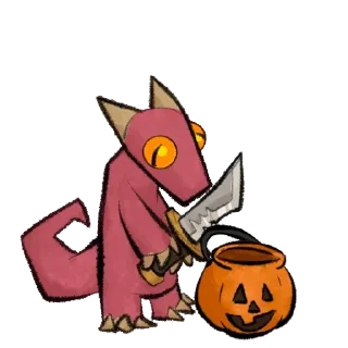 Telegram sticker 🔪 Sketchy Kobolds SEASONS