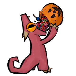 Telegram sticker 🍭 Sketchy Kobolds SEASONS