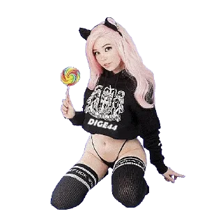 Telegram sticker 🍭 BELLE DELPHINE @STIKERFORALL