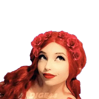 Telegram sticker 🧐 BELLE DELPHINE @STIKERFORALL
