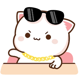 Sticker 😎 Peach Cat @TgEmojis