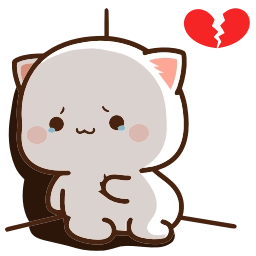 Sticker 💔 Peach Cat @TgEmojis