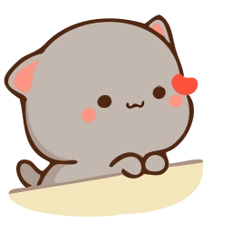 Sticker 😘 Peach Cat @TgEmojis