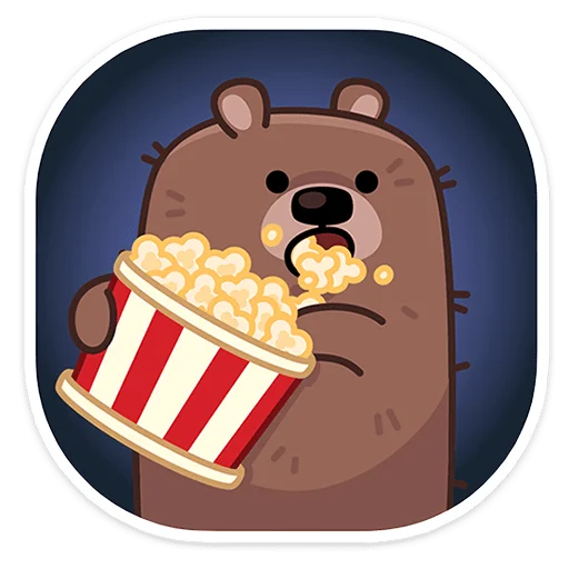 Telegram sticker 🍿 Миша, ты опять? | @Premium_Stikers