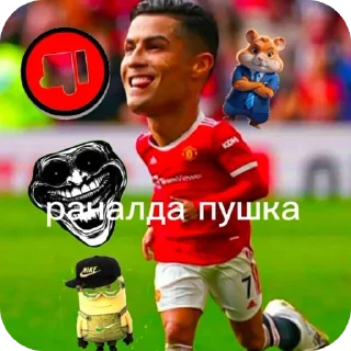 Telegram stiker 📦 РОНАЛДО @dahi_404