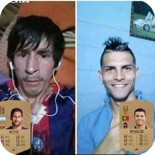 Telegram stiker 🖼 РОНАЛДО @dahi_404