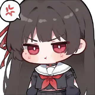 Telegram stiker 🖤 Chisa ♡ 千咲 (@dailychisa)