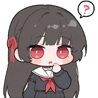 Telegram stiker 🖤 Chisa ♡ 千咲 (@dailychisa)