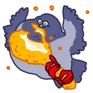 Telegram sticker 🍞 둘기콘 화질개선 by @KiyoBot_bot