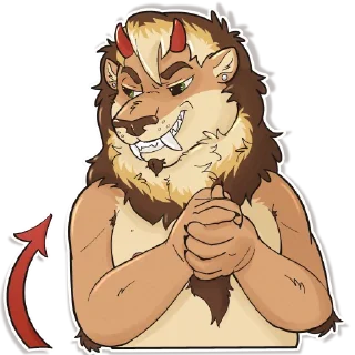 Telegram sticker 😈 SkyeLion