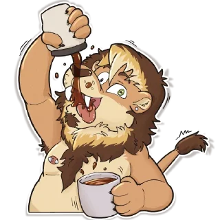 Telegram sticker ☕️ SkyeLion