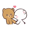 Телеграм стикер 😍 Milk & Mocha