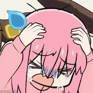 Telegram sticker 😊 - ᗷY @ahMshY 𓉮 . Bocchi