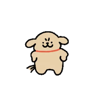 Video sticker 😊 线条小狗 9