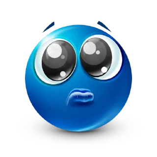 Video sticker 🥺 blue emoji  @rekerrr21