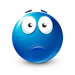 Video sticker 🙁 blue emoji  @rekerrr21