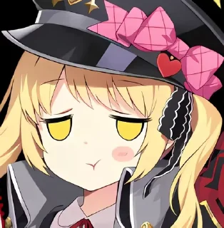 Telegram sticker 😞 格黑娜 PNG vol.1 @tsugumi42