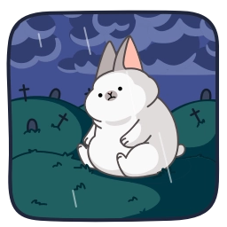 Sticker 😔 Vampire Bunny @CastilosAnimatedEmojis