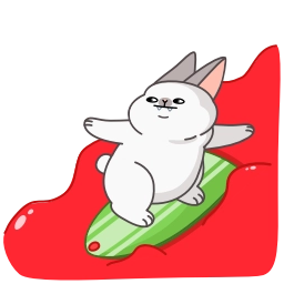 Sticker 🏄‍♂ Vampire Bunny @CastilosAnimatedEmojis