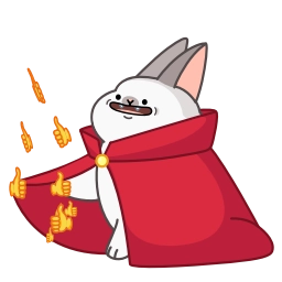 Sticker 👍 Vampire Bunny @CastilosAnimatedEmojis