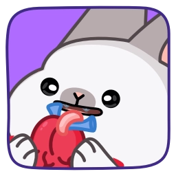 Sticker ❤️ Vampire Bunny @CastilosAnimatedEmojis