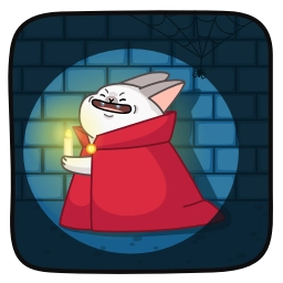 Sticker 🕯 Vampire Bunny @CastilosAnimatedEmojis