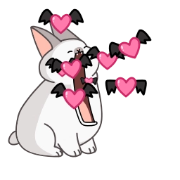 Sticker 😘 Vampire Bunny @CastilosAnimatedEmojis