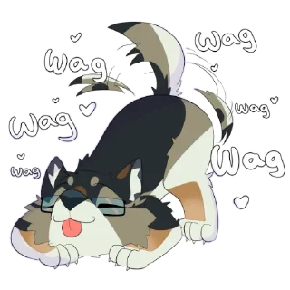 Telegram sticker 👋 LakosTheLittleWolf
