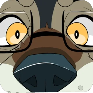 Telegram sticker 👀 LakosTheLittleWolf