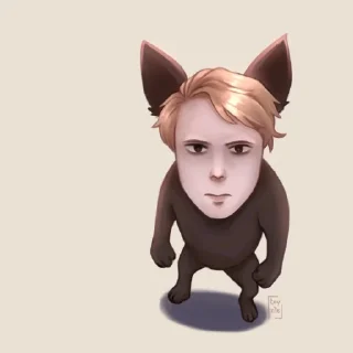 Телеграм стикер 🙂 dyrachyo by n_n1ks0n