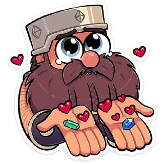 Telegram sticker ❤️ Халгмар от @TgSticker